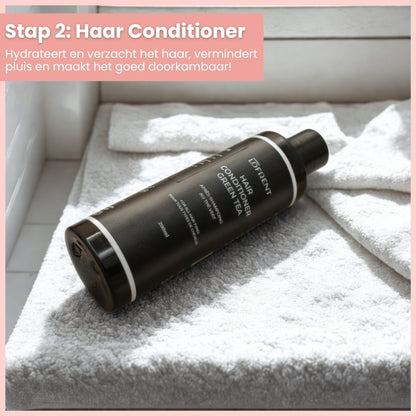 4-in-1 Haircare Set: Shampoo, Conditioner, Masker en Haarserum Groene Thee