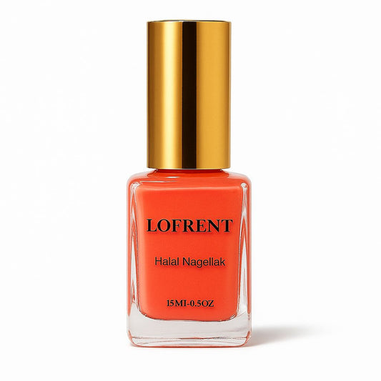 Halal Nagellak op Waterbasis - Peel -Off - 15 ML- Coral Bloom - Lofrent Cosmetics