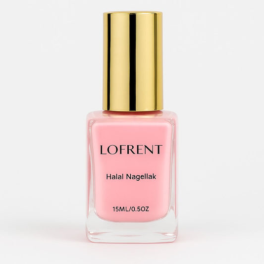 Halal Nagellak op Waterbasis - Peel-Off- 15ML- Aura Pink - Lofrent Cosmetics